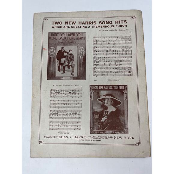 1906 Blow The Smoke Away Sheet Music from The Time The Place The Girl - Picture 2 of 8